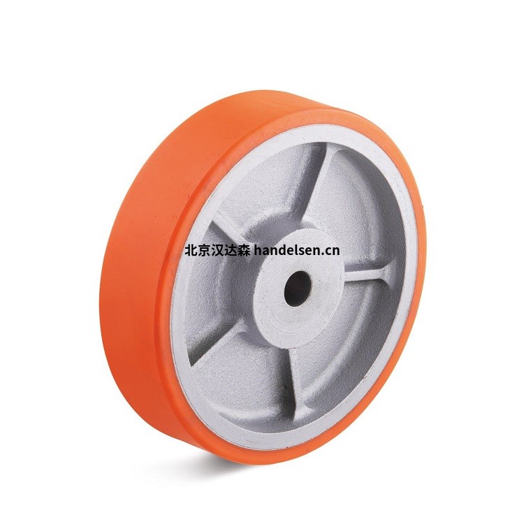 torwegge特殊鑄鐵輪輞上的圓柱形聚氨酯輪 滑動軸承 300mm torwegge特殊鑄鐵輪輞上的圓柱形聚氨酯輪 滑動軸承 300mm