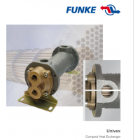 FUNKE 管殼式換熱器，主要用于冷卻液體，如潤(rùn)滑油、以及通過飽和蒸汽加熱