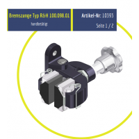 Rietschoten 機(jī)械制動(dòng)器R&H 100.098.01型，制動(dòng)力高達(dá) 880 N