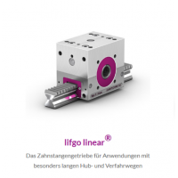 LEANTECHNIK 齒條齒輪箱lifgo?系列，有三種尺寸可供選擇